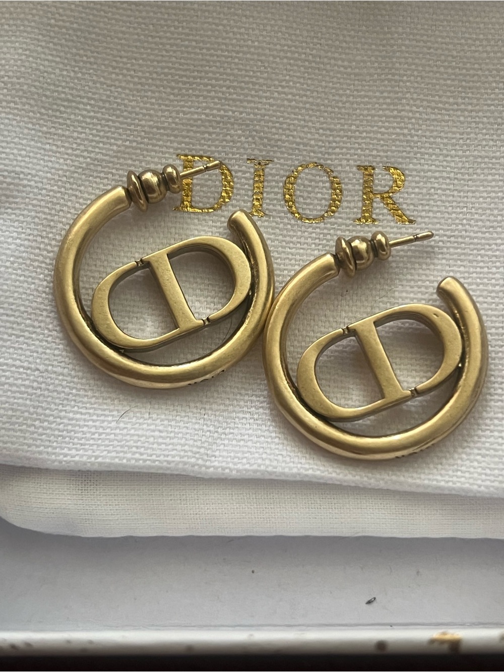Dior Montaigne Hoop Earrings